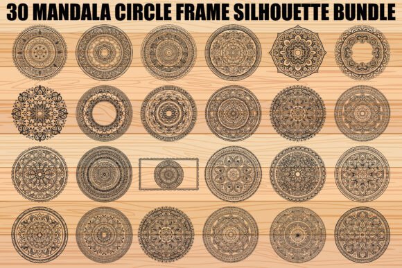 Download Mandala Circle Frame SVG Bundle - Circle Collection