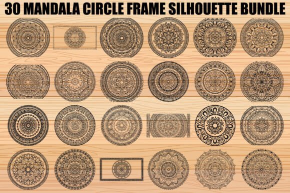 Download Mandala Circle Frame SVG Bundle - Circle Collection