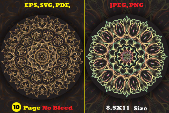 Download Monochrome Circles Mandala Coloring Page - Circle Collection