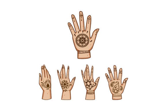 Download Hands with Intricate Mehndi Patterns Cel - Intricate Collection