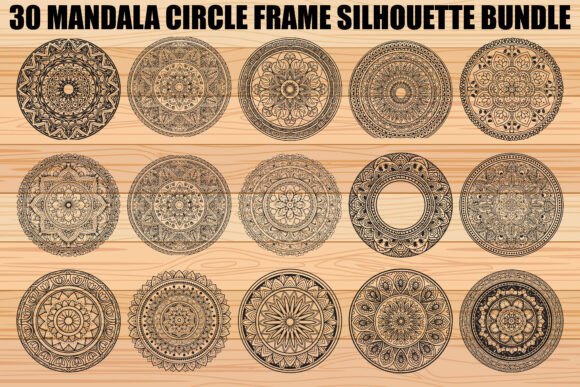 Download Mandala Circle Frame SVG Bundle - Circle Collection