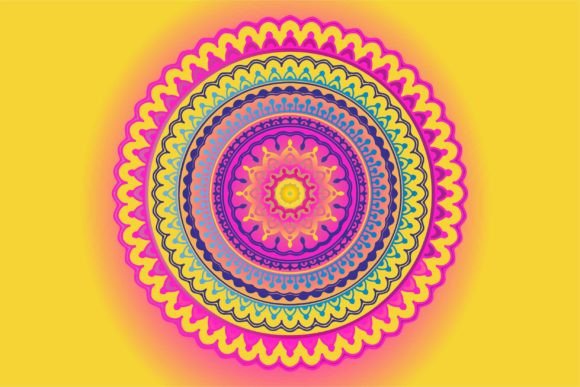 Download Gradient Mandala Isolated Background - Isolated Collection