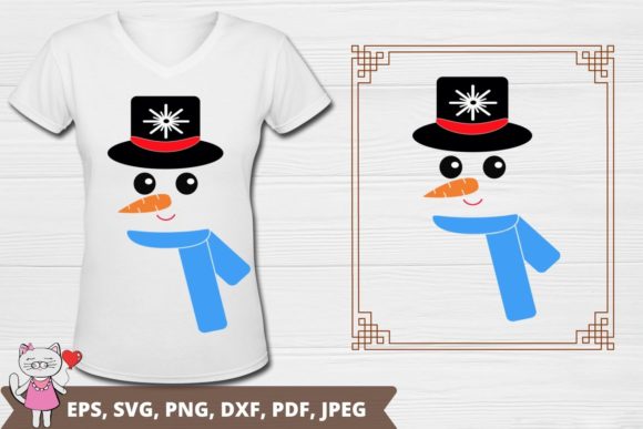 Download Snowman Face Svg, for Silhouette Cameo - Silhouette cameo Collection