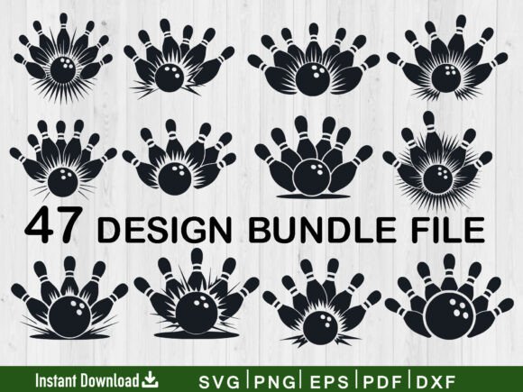 Download Bowling SVG, Cricut, Silhouette Cameo - Silhouette cameo Collection