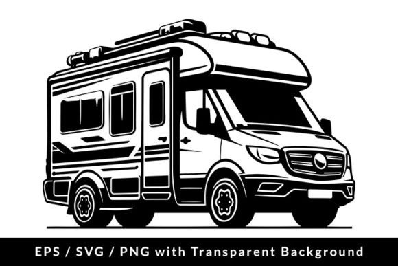 Download Camper Van RV Isolated SVG EPS PNG - Isolated Collection