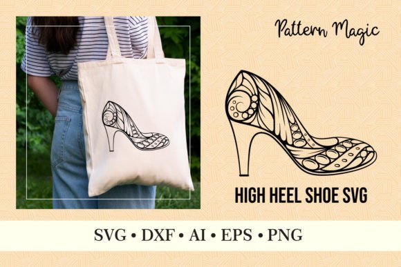Download Intricate High Heel Shoe SVG - Intricate Collection