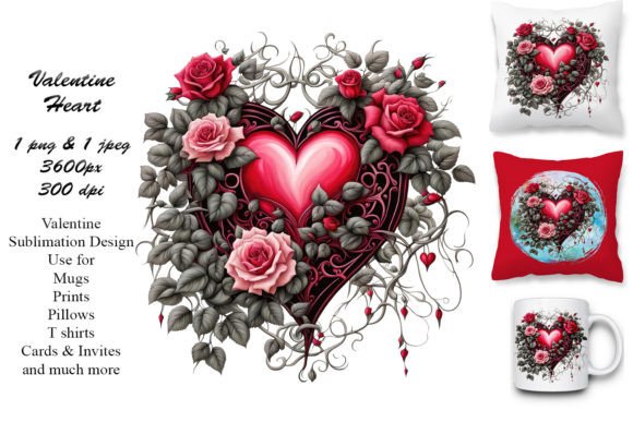Download Intricate Rose &amp; Heart Sublimation - Intricate Collection