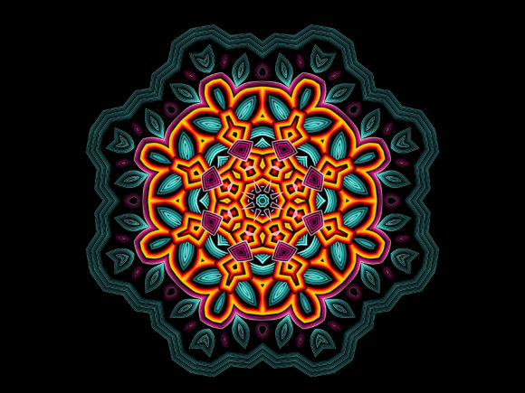 Download Mandala with Leaf Circle Pattern - Circle Collection