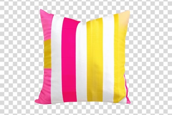 Download #106 Pink Yellow Pillow Isolated Element - Isolated Collection