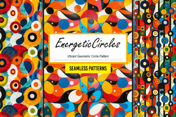 Download Vibrant Geometric Circle Pattern Artwork - Circle Collection
